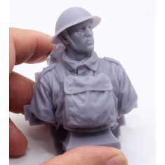 British WWI Tank Crew Bust (70mm, 3D Printed)