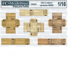 1/16 WWII US Army C-ration Boxes
