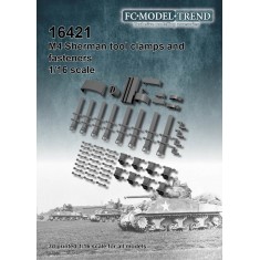 1/16 M4 Sherman Tool Clamps and Fasteners