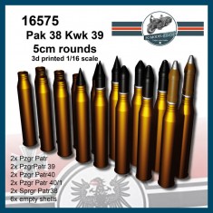 1/16 Pak 38 Kwk 39 5cm Rounds