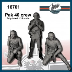 1/16 Pak 40 Crews (3 figures)