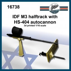 1/16 IDF M3 Halftrack With HS-404 Autocannon