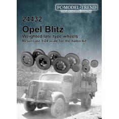 1/24 Opel Blitz Weighted Wheels for Italeri kits