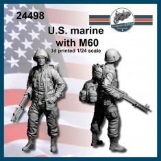 1/24 US Marine Vietnam With M60MG (2 figures)