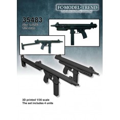 1/35 Sub Machine Gun Star Z62/63 (2 folded and 2 unfolded)