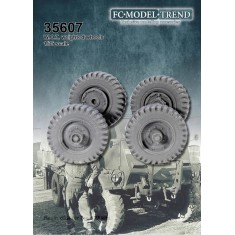 1/35 WWII British Truck Model W.O.T. 6 Weighted Wheels for ICM kits
