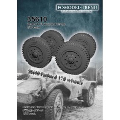 1/35 Panhard 178 Weighted Wheels for ICM kits (4pcs)