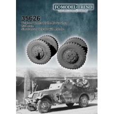 1/35 M3 Scout Car Weighted Wheels for Tamiya kits