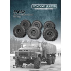 1/35 Kraz 260 Weighted Wheels for Takom kits
