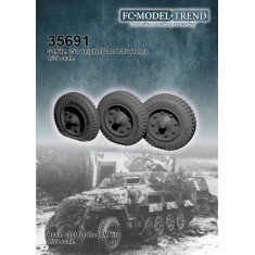 1/35 SdKfz 251 Weighted & Flat Wheels for ICM kits