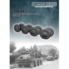 1/35 SdKfz 231 8 Rad Weighted Wheels for Bronco kits