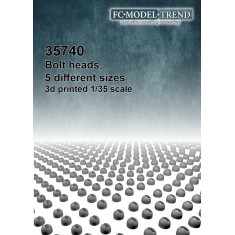 1/35 Bolt Heads (5 different sizes)
