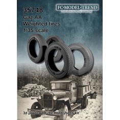 1/35 Gaz AA Weighted Tyres for HobbyBoss kit