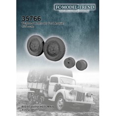 1/35 Ford Maultier Weighted Wheels for ICM Kit