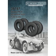 1/35 Skoda PA II Weighted Tyres for Takom kit