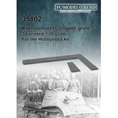1/35 Komsomolets Engine Cover Grilles for HobbyBoss kits
