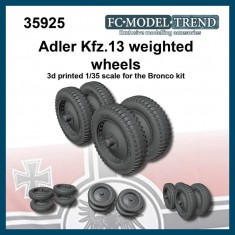 1/35 Kfz. 13 Adler Weighted Wheels for Bronco kit