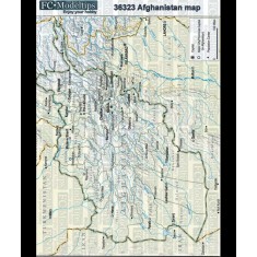 Printed Self-adhesive Base - Afghanistan map (260 x 190mm)