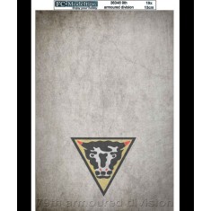 British 79th Armoured Division Self-adhesive Base (190 x 130mm)