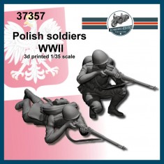 1/35 WWII Polish Soldiers Shooting Action (2 figures)