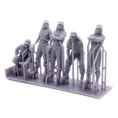 1/35 Spanish Legion M24 Chaffee Crew Figures (3D Printed) #2