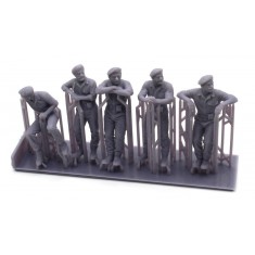 1/35 Pakistan M24 Chaffee Crew Figures (3D Printed)