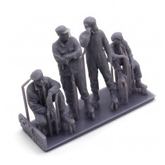 1/35 African Warlord Tank Crew Figures (3D Printed) #1
