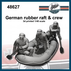 1/48 German Rubber Raft and 3 Crews