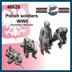 1/48 WWII Polish Soldiers (4 figures)