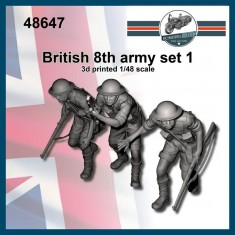1/48 British 8th Army Set #1 (3 figures)