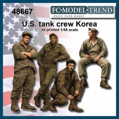 1/48 Korean War U.S. Tank Crews (4 figures)