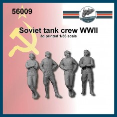1/56 WWII Soviet Tank Crew (4 figures)