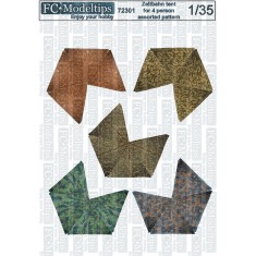 1/72 Zeltbahn Tents for 4 Person (assorted patterns)