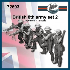 1/72 British 8th Army Set #2 (5 figures)