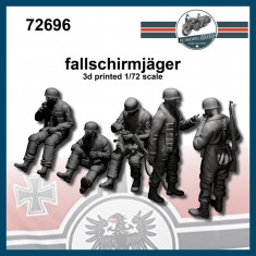 1/72 German Paratroopers (5 figures)