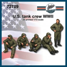 1/72 WWII US Tank Crew (5 figures)