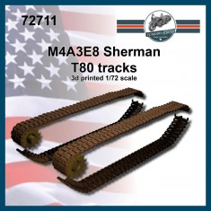 1/72 M4A3E8 Sherman T80 Tracks