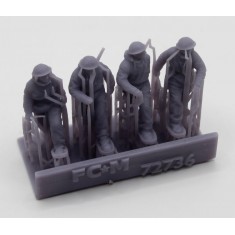 1/72 WWII British Snow Patrol Figures (3D Printed)