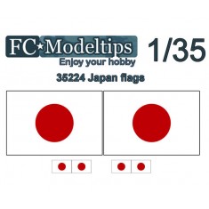 Water-slide Decal for 1/35 Adaptable Flags Japan