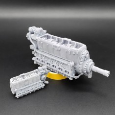 1/16 Daimler-Benz DB 605A Stand-Alone Aircraft Engine