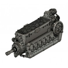 1/24 Daimler Benz DB605A Engine