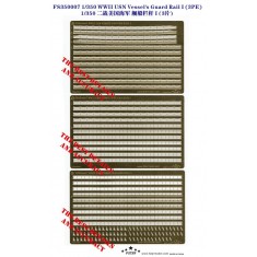 1/350 WWII USN Vessel's Guard Rail I (3 Photo-Etched Sheets)