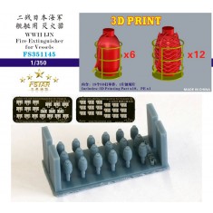 1/350 WWII IJN Fire Extinguisher for Vessels 3D Printing