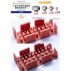 1/350 WWII IJN Mushroom Type Vents 1