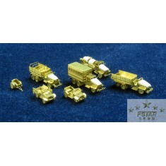1/700 US Military Trucks and Jeeps Set (2 photo-etched sheets)