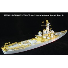 1/700 WWII USS BB-57 South Dakota Battleship Super Detail Set for Trumpeter 05760 kit