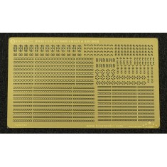 1/700 WWII USN Anchor Chain & Anchor Set (2 photo-etched sheets)