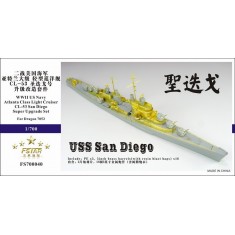1/700 WWII USN Atlanta Class CL-53 CLAA San Diego Cruiser Upgrade Set for Dragon 7052
