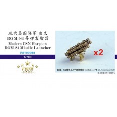 1/700 Modern USN Harpoon RGM-84 Missile Launcher (2pcs)