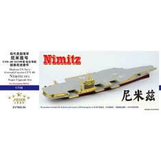 1/700 Modern USN Aircraft Carrier CVN-68 Nimitz 1975 Super Upgrade for Trumpeter 05714